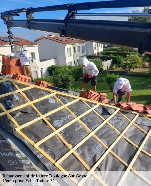 Rehaussement de toiture  boulogne-sur-gesse-31350 L'entreprise Éclat Toiture 31