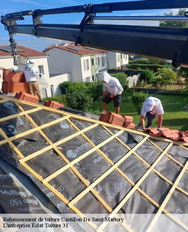 Rehaussement de toiture  castillon-de-saint-martory-31360 L'entreprise Éclat Toiture 31