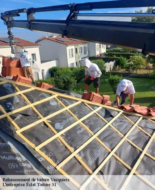 Rehaussement de toiture  vacquiers-31340 L'entreprise Éclat Toiture 31