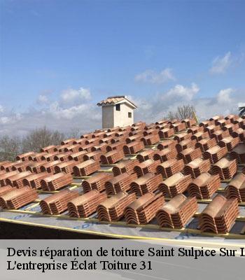 Devis réparation de toiture  saint-sulpice-sur-leze-31410 L'entreprise Éclat Toiture 31